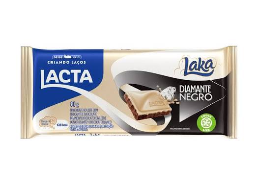 TABLETE LACTA LAKA/DIAMANTE NEGRO 80GRS